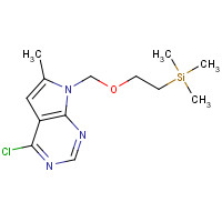 1373923-91-1 2-[(4-chloro-6-methylpyrrolo[2,3-d]pyrimidin-7-yl)methoxy]ethyl-trimethylsilane chemical structure