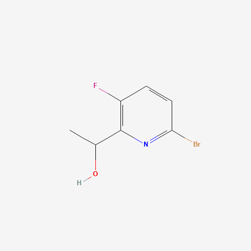1403468-45-0 1-(6-bromo-3-fluoropyridin-2-yl)ethanol chemical structure