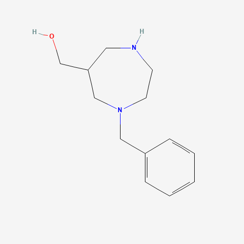 1001754-31-9 (1-benzyl-1,4-diazepan-6-yl)methanol chemical structure