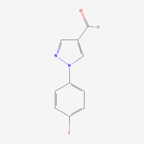890652-03-6 1-(4-fluorophenyl)pyrazole-4-carbaldehyde chemical structure