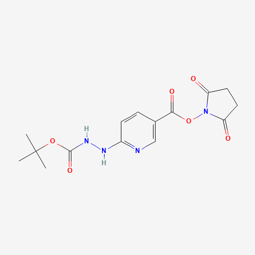133081-26-2 (2,5-dioxopyrrolidin-1-yl) 6-[2-[(2-methylpropan-2-yl)oxycarbonyl]hydrazinyl]pyridine-3-carboxylate chemical structure