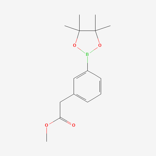 478375-42-7 methyl 2-[3-(4,4,5,5-tetramethyl-1,3,2-dioxaborolan-2-yl)phenyl]acetate chemical structure