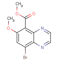 1160683-91-9 methyl 8-bromo-6-methoxyquinoxaline-5-carboxylate chemical structure