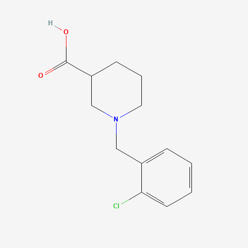 853649-08-8 1-[(2-chlorophenyl)methyl]piperidine-3-carboxylic acid chemical structure