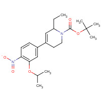 1462950-52-2 tert-butyl 6-ethyl-4-(4-nitro-3-propan-2-yloxyphenyl)-3,6-dihydro-2H-pyridine-1-carboxylate chemical structure