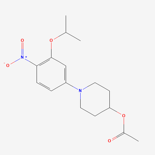 1462950-76-0 [1-(4-nitro-3-propan-2-yloxyphenyl)piperidin-4-yl] acetate chemical structure