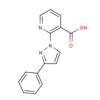 1037828-54-8 2-(3-phenylpyrazol-1-yl)pyridine-3-carboxylic acid chemical structure