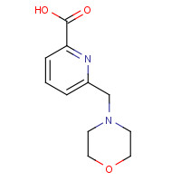 1199243-92-9 6-(morpholin-4-ylmethyl)pyridine-2-carboxylic acid chemical structure