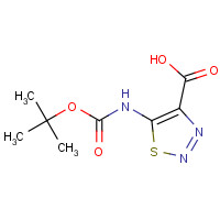 1352200-26-0 5-[(2-methylpropan-2-yl)oxycarbonylamino]thiadiazole-4-carboxylic acid chemical structure