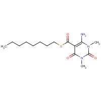 1187732-64-4 S-octyl 4-amino-1,3-dimethyl-2,6-dioxopyrimidine-5-carbothioate chemical structure