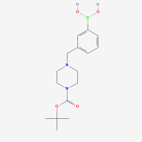 865314-28-9 [3-[[4-[(2-methylpropan-2-yl)oxycarbonyl]piperazin-1-yl]methyl]phenyl]boronic acid chemical structure