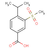 159139-35-2 3-methylsulfonyl-4-propan-2-ylbenzoic acid chemical structure