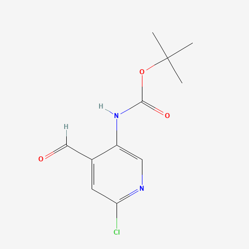 1238324-67-8 tert-butyl N-(6-chloro-4-formylpyridin-3-yl)carbamate chemical structure