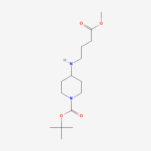1178198-31-6 tert-butyl 4-[(4-methoxy-4-oxobutyl)amino]piperidine-1-carboxylate chemical structure