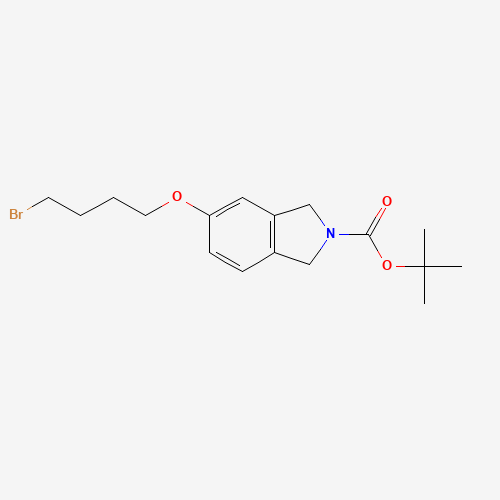 1007455-16-4 tert-butyl 5-(4-bromobutoxy)-1,3-dihydroisoindole-2-carboxylate chemical structure