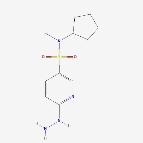 1094874-04-0 N-cyclopentyl-6-hydrazinyl-N-methylpyridine-3-sulfonamide chemical structure