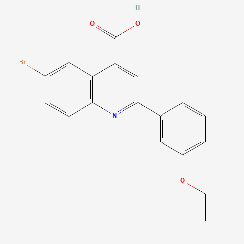 350999-95-0 6-bromo-2-(3-ethoxyphenyl)quinoline-4-carboxylic acid chemical structure