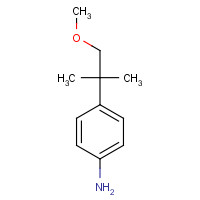 1021439-70-2 4-(1-methoxy-2-methylpropan-2-yl)aniline chemical structure