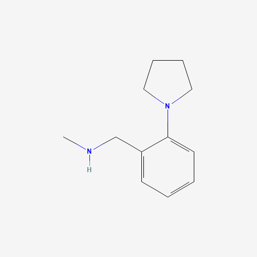 871217-37-7 N-methyl-1-(2-pyrrolidin-1-ylphenyl)methanamine chemical structure