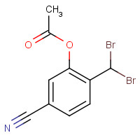 84102-88-5 [5-cyano-2-(dibromomethyl)phenyl] acetate chemical structure