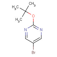 121487-13-6 5-bromo-2-[(2-methylpropan-2-yl)oxy]pyrimidine chemical structure