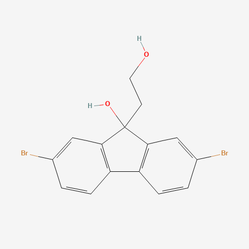 1616114-26-1 2,7-dibromo-9-(2-hydroxyethyl)fluoren-9-ol chemical structure