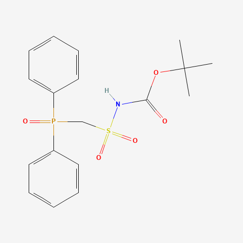 410529-86-1 tert-butyl N-(diphenylphosphorylmethylsulfonyl)carbamate chemical structure