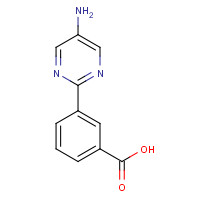 1161737-49-0 3-(5-aminopyrimidin-2-yl)benzoic acid chemical structure