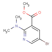 1220419-54-4 methyl 5-bromo-2-(dimethylamino)pyridine-3-carboxylate chemical structure