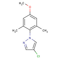1393125-88-6 4-chloro-1-(4-methoxy-2,6-dimethylphenyl)pyrazole chemical structure