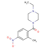 853297-53-7 (4-ethylpiperazin-1-yl)-(2-methyl-4-nitrophenyl)methanone chemical structure