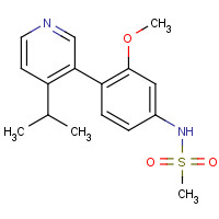 1357094-36-0 N-[3-methoxy-4-(4-propan-2-ylpyridin-3-yl)phenyl]methanesulfonamide chemical structure