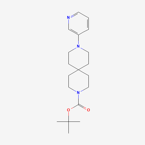 1246508-50-8 tert-butyl 9-pyridin-3-yl-3,9-diazaspiro[5.5]undecane-3-carboxylate chemical structure
