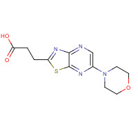 1315317-91-9 3-(6-morpholin-4-yl-[1,3]thiazolo[4,5-b]pyrazin-2-yl)propanoic acid chemical structure