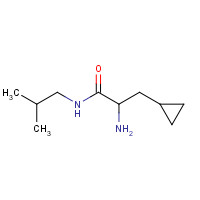 900789-36-8 2-amino-3-cyclopropyl-N-(2-methylpropyl)propanamide chemical structure
