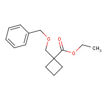 114671-88-4 ethyl 1-(phenylmethoxymethyl)cyclobutane-1-carboxylate chemical structure