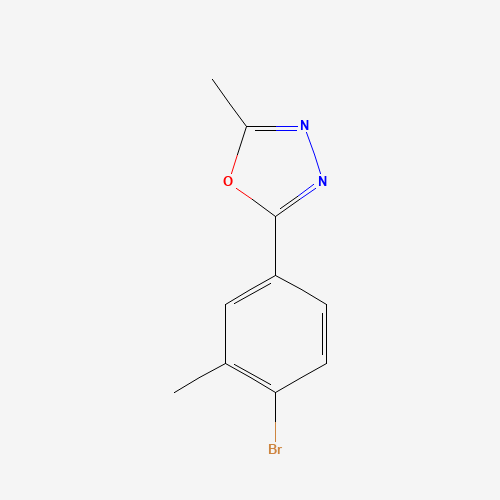 148672-44-0 2-(4-bromo-3-methylphenyl)-5-methyl-1,3,4-oxadiazole chemical structure