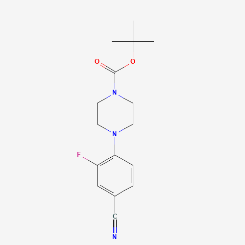 929884-77-5 tert-butyl 4-(4-cyano-2-fluorophenyl)piperazine-1-carboxylate chemical structure