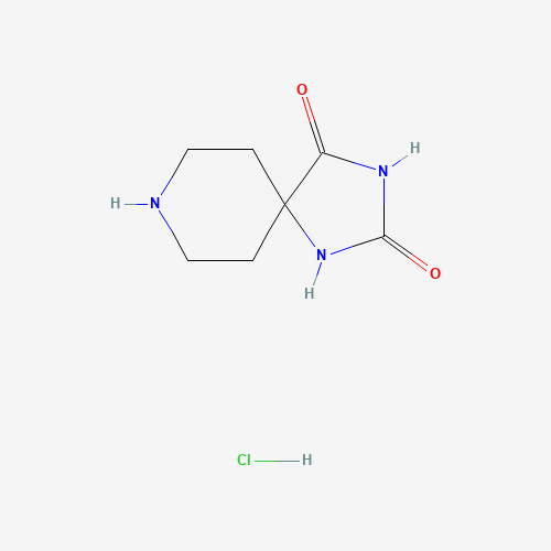 13625-48-4 1,3,8-triazaspiro[4.5]decane-2,4-dione;hydrochloride chemical structure
