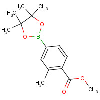 525362-07-6 methyl 2-methyl-4-(4,4,5,5-tetramethyl-1,3,2-dioxaborolan-2-yl)benzoate chemical structure