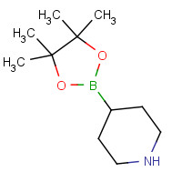 1087160-40-4 4-(4,4,5,5-tetramethyl-1,3,2-dioxaborolan-2-yl)piperidine chemical structure