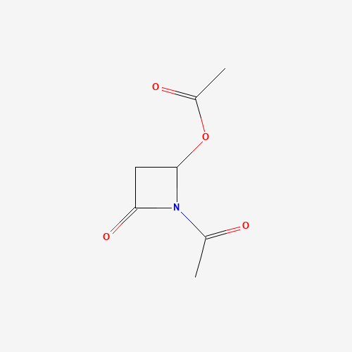 127020-77-3 (1-acetyl-4-oxoazetidin-2-yl) acetate chemical structure