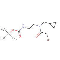 1284246-19-0 tert-butyl N-[2-[(2-bromoacetyl)-(cyclopropylmethyl)amino]ethyl]carbamate chemical structure