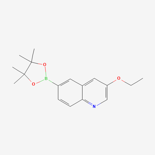 1314390-44-7 3-ethoxy-6-(4,4,5,5-tetramethyl-1,3,2-dioxaborolan-2-yl)quinoline chemical structure