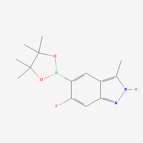 864773-67-1 6-fluoro-3-methyl-5-(4,4,5,5-tetramethyl-1,3,2-dioxaborolan-2-yl)-2H-indazole chemical structure