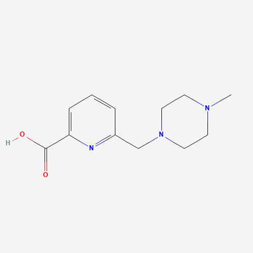 1055927-07-5 6-[(4-methylpiperazin-1-yl)methyl]pyridine-2-carboxylic acid chemical structure
