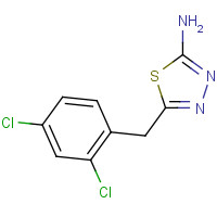 39181-52-7 5-[(2,4-dichlorophenyl)methyl]-1,3,4-thiadiazol-2-amine chemical structure