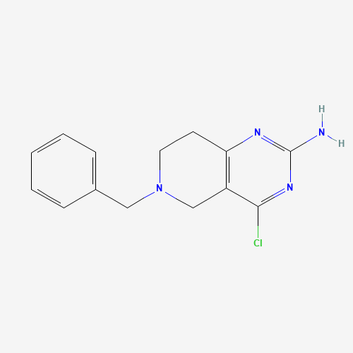 570415-48-4 6-benzyl-4-chloro-7,8-dihydro-5H-pyrido[4,3-d]pyrimidin-2-amine chemical structure