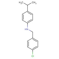 400858-60-8 N-[(4-chlorophenyl)methyl]-4-propan-2-ylaniline chemical structure
