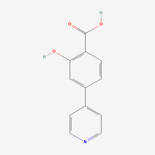 222986-83-6 2-hydroxy-4-pyridin-4-ylbenzoic acid chemical structure